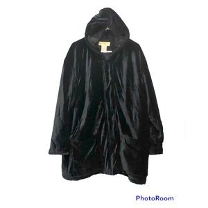 Jones NY Hooded faux fur jacket